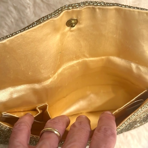 VTG,Vivant by Sarne', Exquisite Gold Beaded bag, Excellent condition - Picture 4 of 7